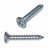 OPTS434 #4 X 3/4" Oval Head, Phillips, Tapping Screw, Type A, Zinc
